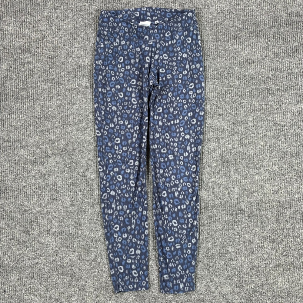 Columbia Womens Size Small Blue Printed Leggings Stretch Athletic Hiking Outdoor